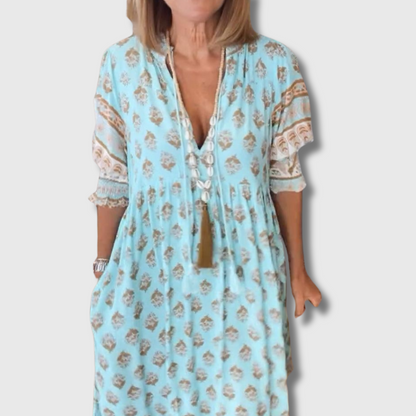 Bella| Kleid aus Premium-Stoff mit einzigartigem Print