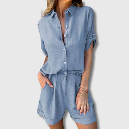 Luna | Leichter Leinen-Zweiteiler für heiße Tage