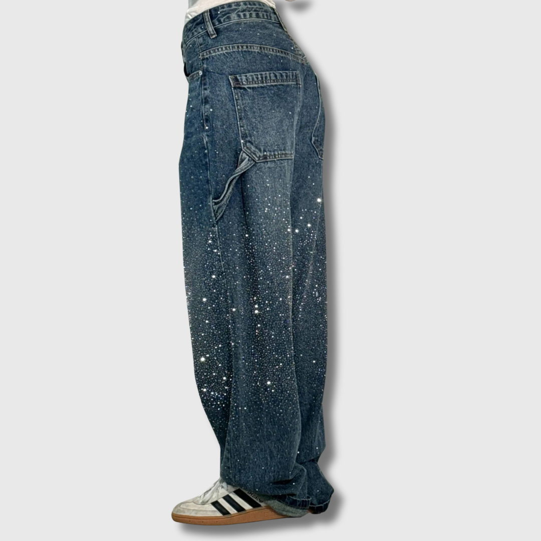 Emma | Jeans mit funkelnden Strasssteinen für einen glamourösen Look