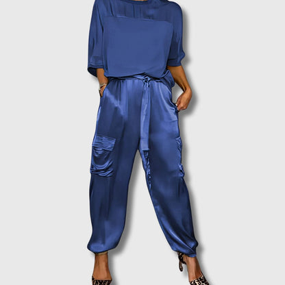 AMELIA | Zweiteiliges Blusen- und Hosenset Cargo Chic