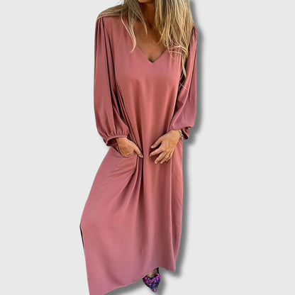 LIVIA | Bohemian Long Dress mit Taschen und stilisiertem Schnitt