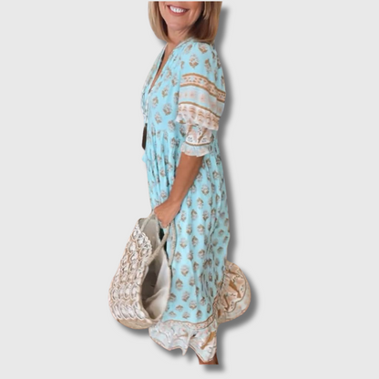 Bella| Kleid aus Premium-Stoff mit einzigartigem Print