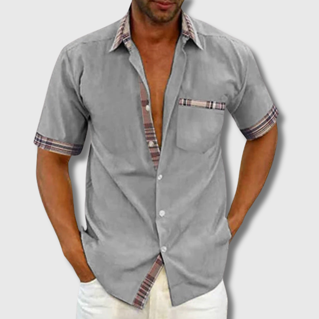 Liam | Kurzarmhemd aus Premium-Baumwolle – Stilvoller Komfort für jeden Tag