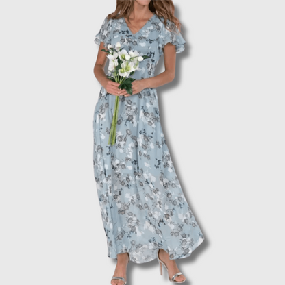 Lia| Maxi-Kleid aus Premium-Stoff – Perfekt für Sommerhochzeiten
