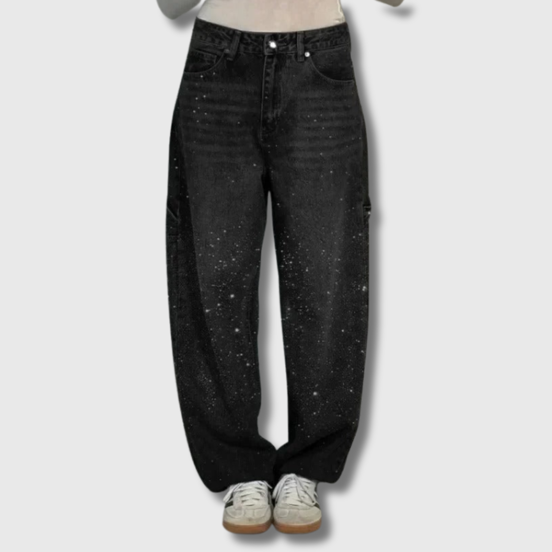 Emma | Jeans mit funkelnden Strasssteinen für einen glamourösen Look