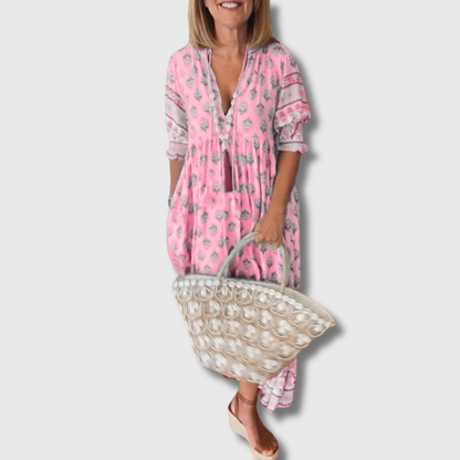 Bella| Kleid aus Premium-Stoff mit einzigartigem Print