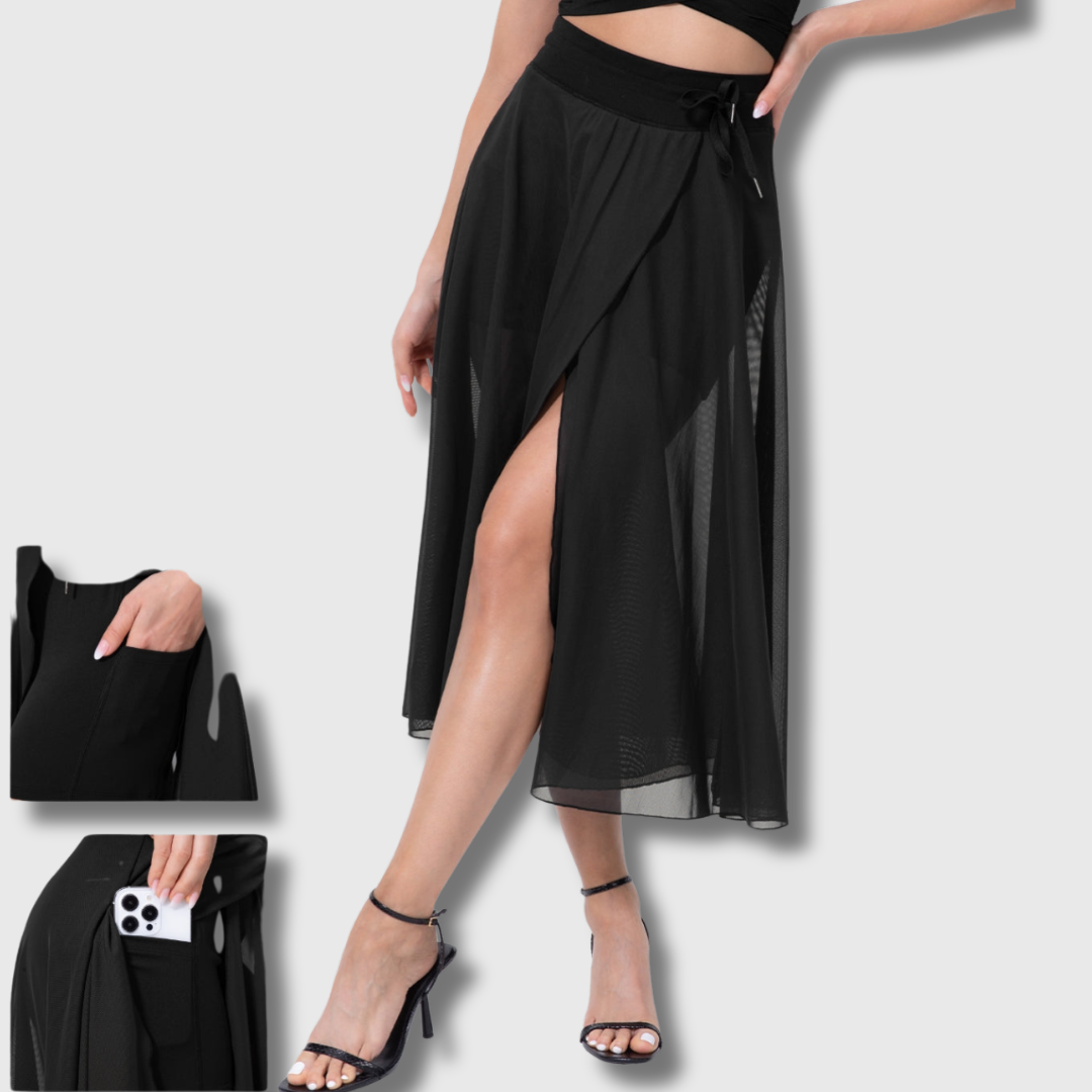 Emily | Hochtaillierter 2-in-1 Rock aus Premium-Stoff