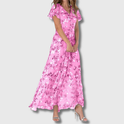 Lia| Maxi-Kleid aus Premium-Stoff – Perfekt für Sommerhochzeiten