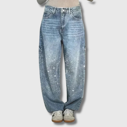 Emma | Jeans mit funkelnden Strasssteinen für einen glamourösen Look