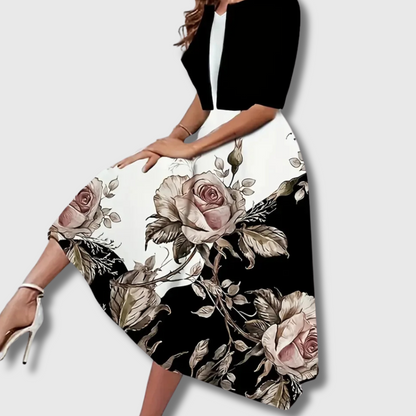 Nina| Abito blazer midi in lino premium per un'eleganza estiva