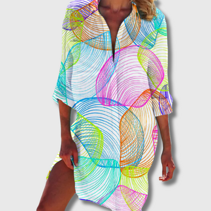 Sandy | Sommerbluse aus atmungsaktivem Material für heiße Tage