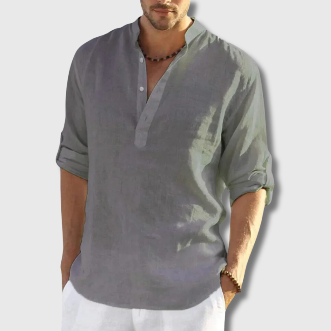 George| Leinenhemd handgefertigt – Perfekt für heiße Tage
