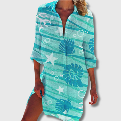 Sandy | Sommerbluse aus atmungsaktivem Material für heiße Tage