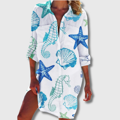 Sandy | Sommerbluse aus atmungsaktivem Material für heiße Tage