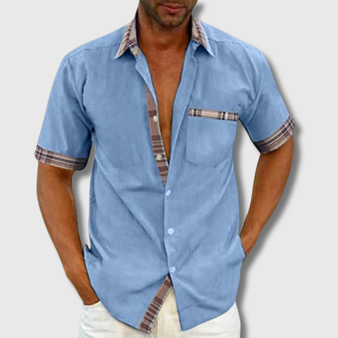Liam | Kurzarmhemd aus Premium-Baumwolle – Stilvoller Komfort für jeden Tag