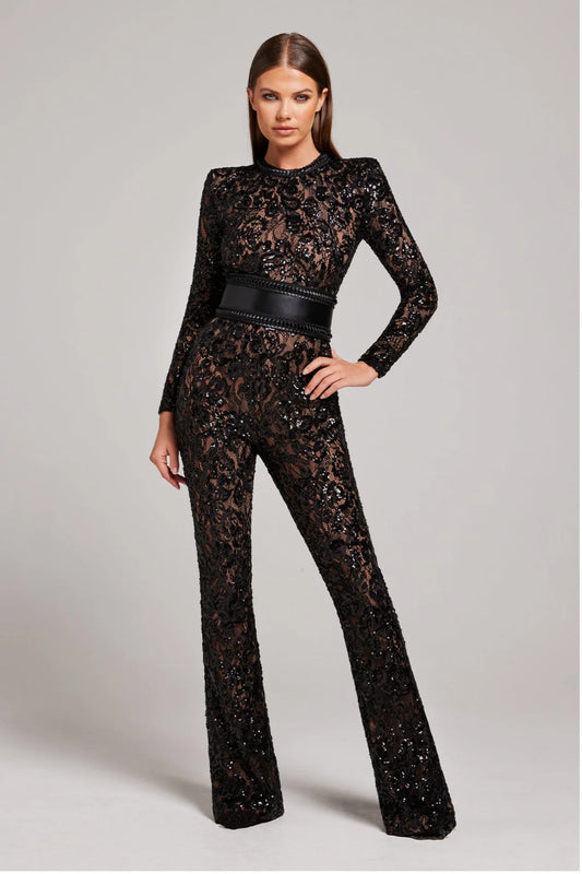 Amelia | Spitzen-Jumpsuit für elegante Abende